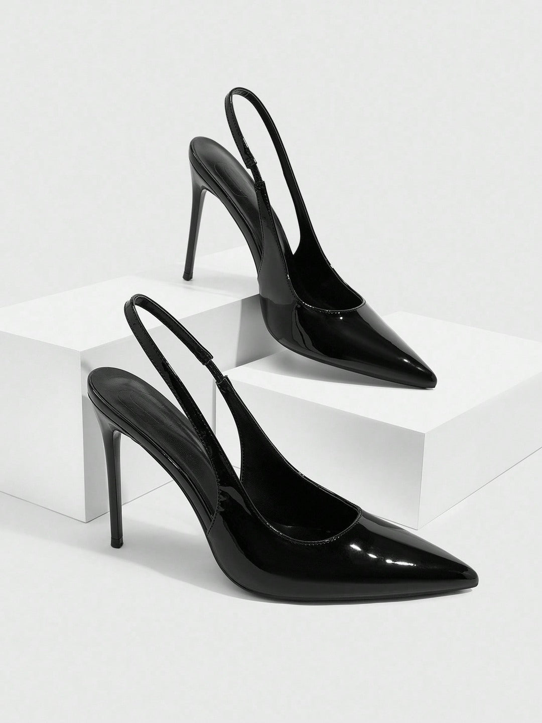 Pantofi cu toc SHEIN, negru