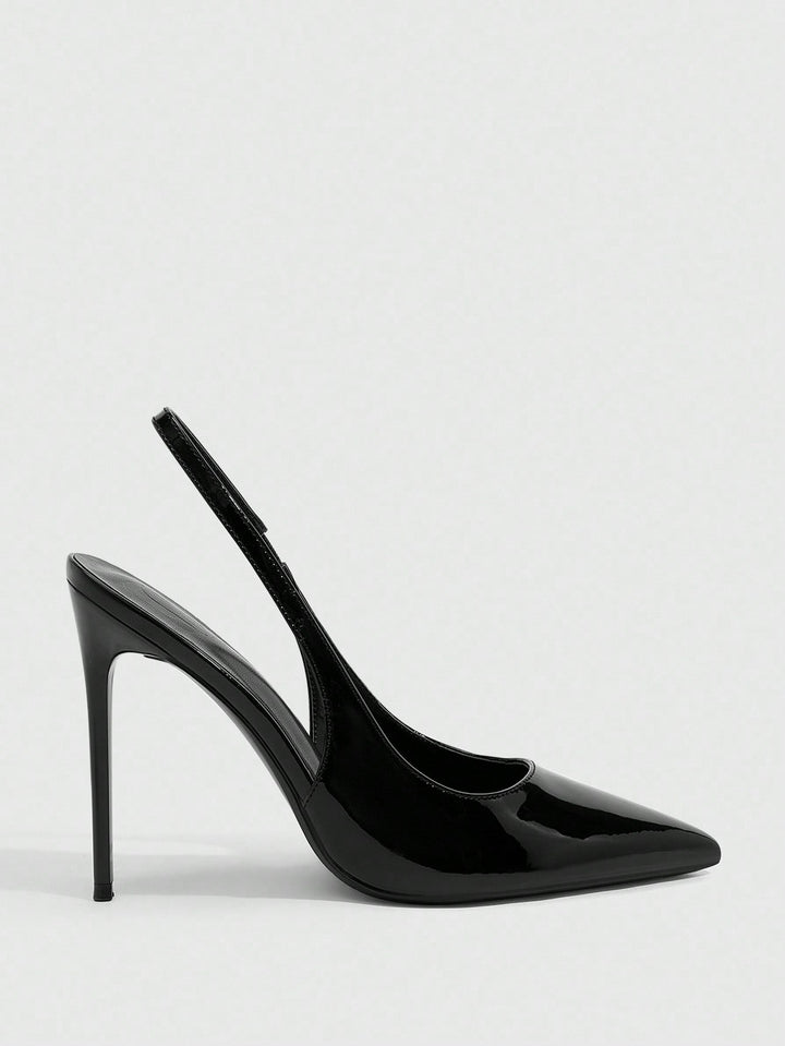 Pantofi cu toc SHEIN, negru
