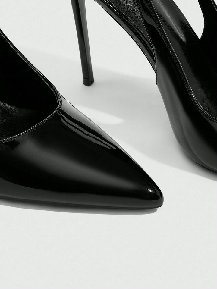 Pantofi cu toc SHEIN, negru