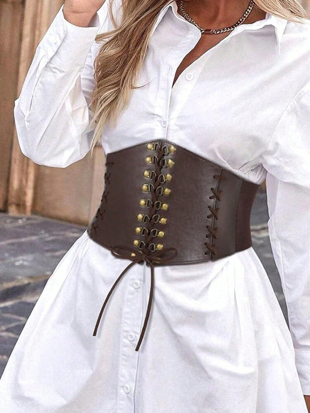 Curea-corset SHEIN, maro