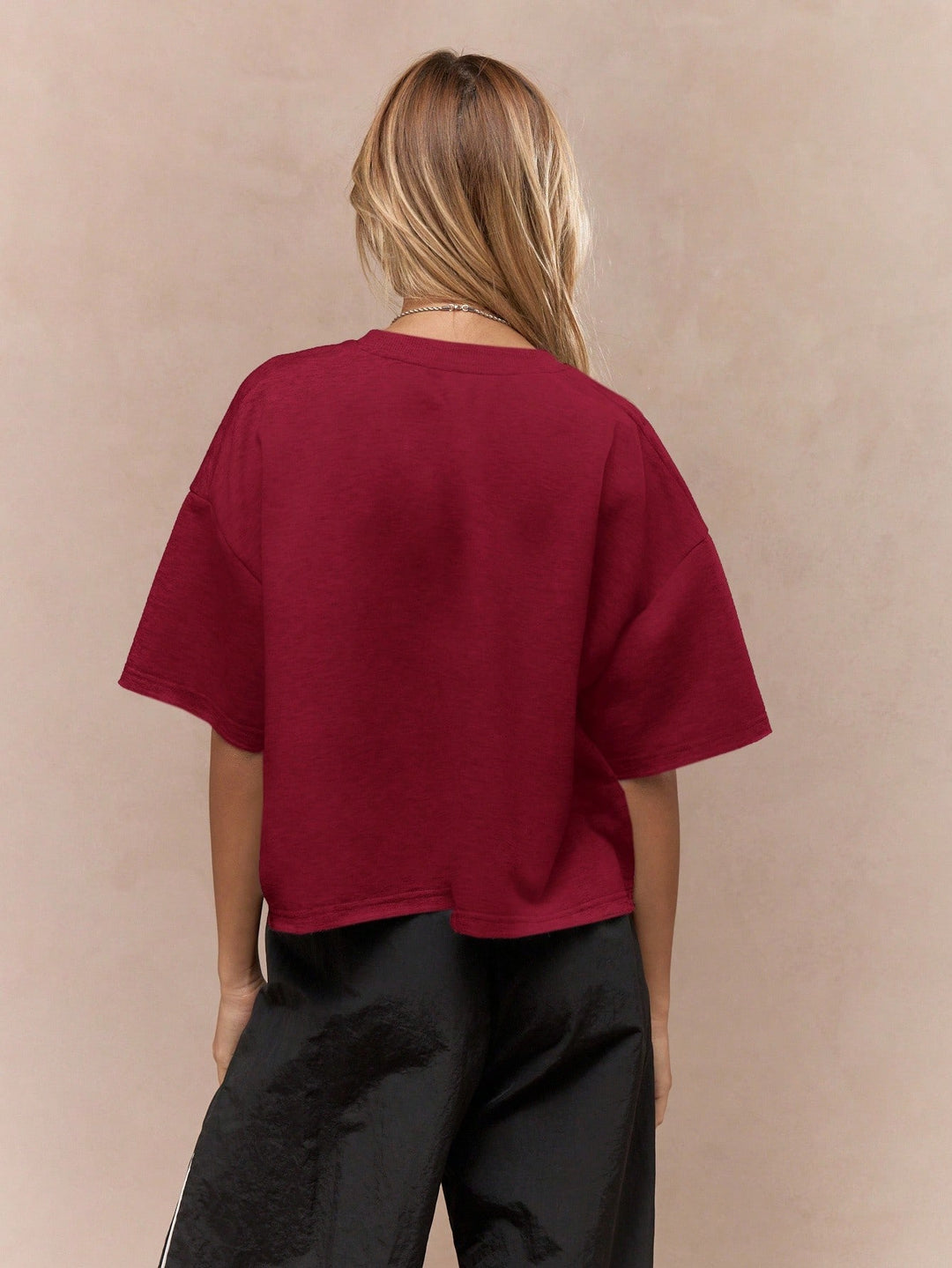 Tricou SHEIN, vișiniu