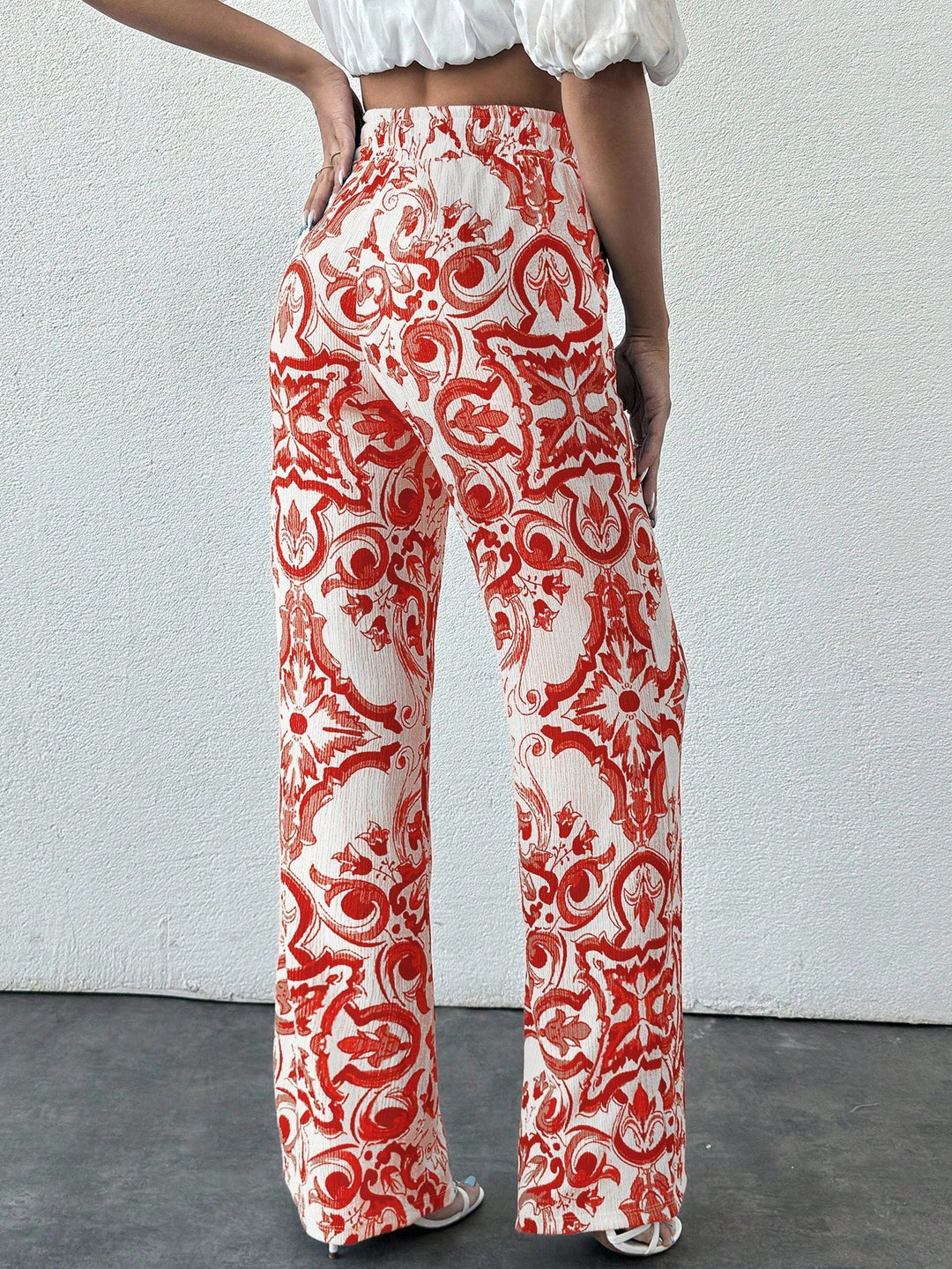 Pantaloni SHEIN, roșu