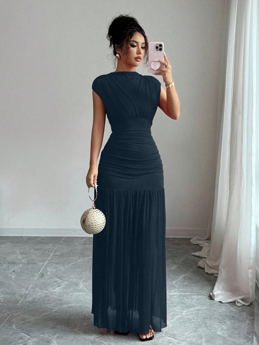 Rochie maxi SHEIN, albastru