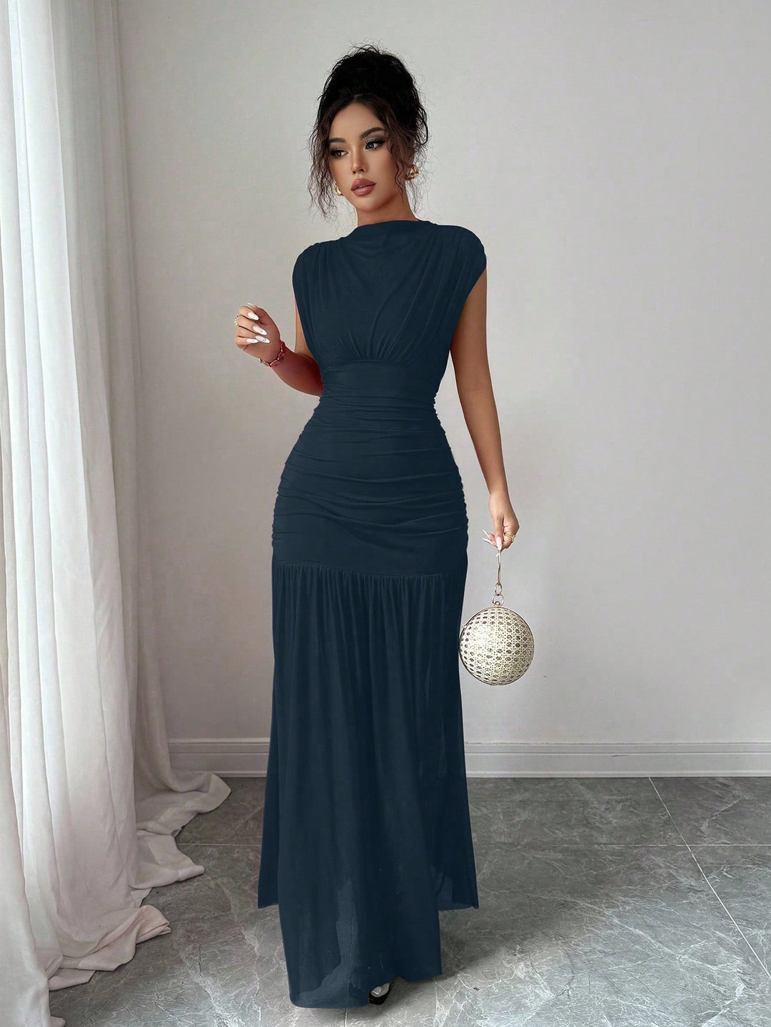 Rochie maxi SHEIN, albastru