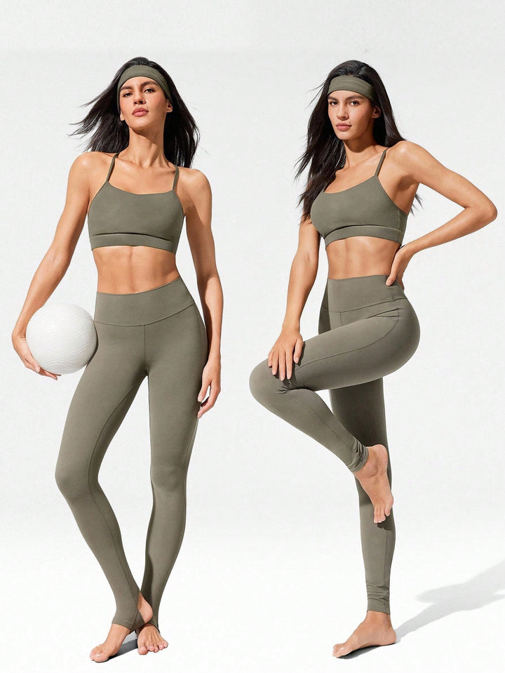 SHEIN leggings, khaki