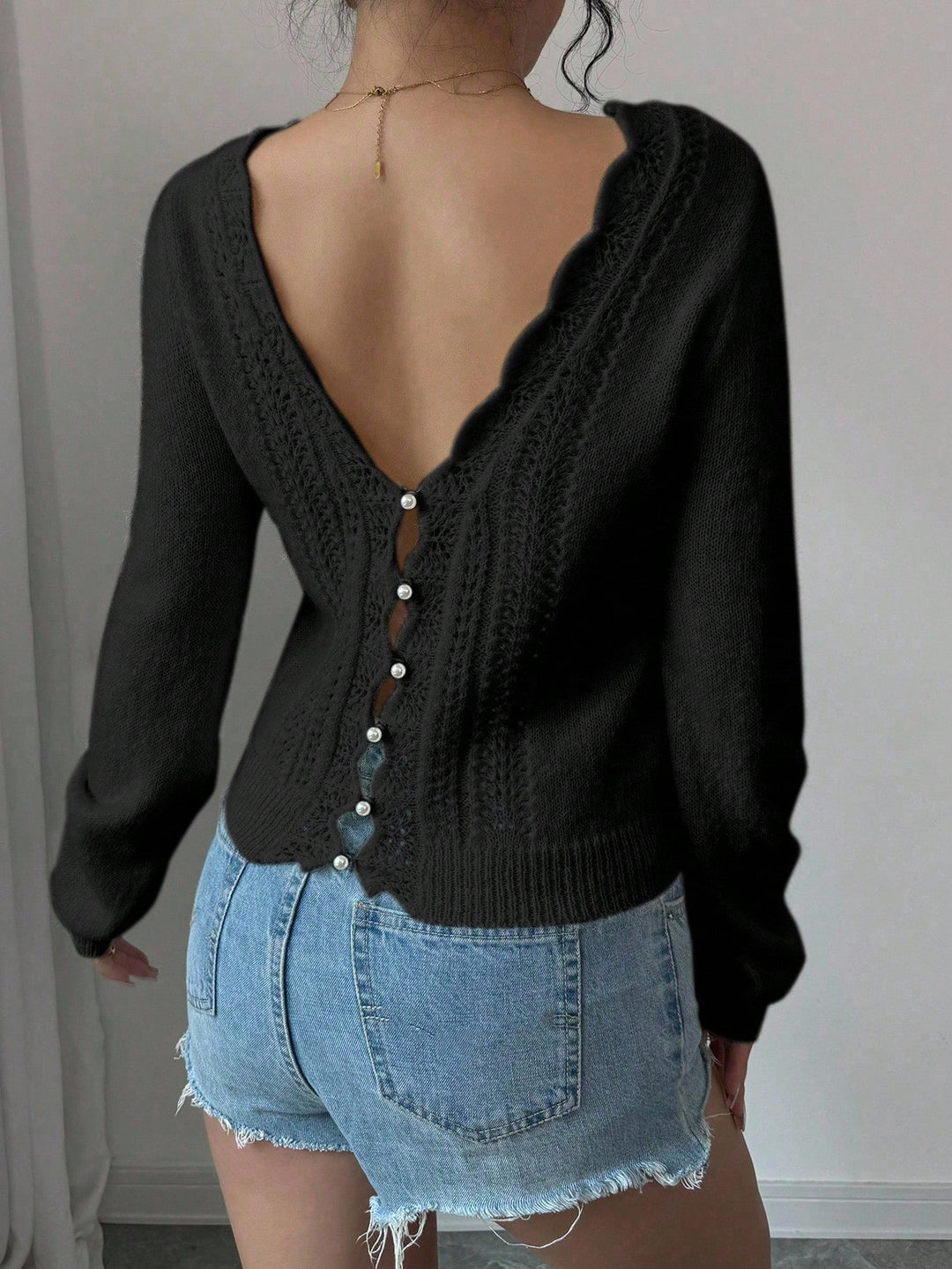 SHEIN pulóver, fekete