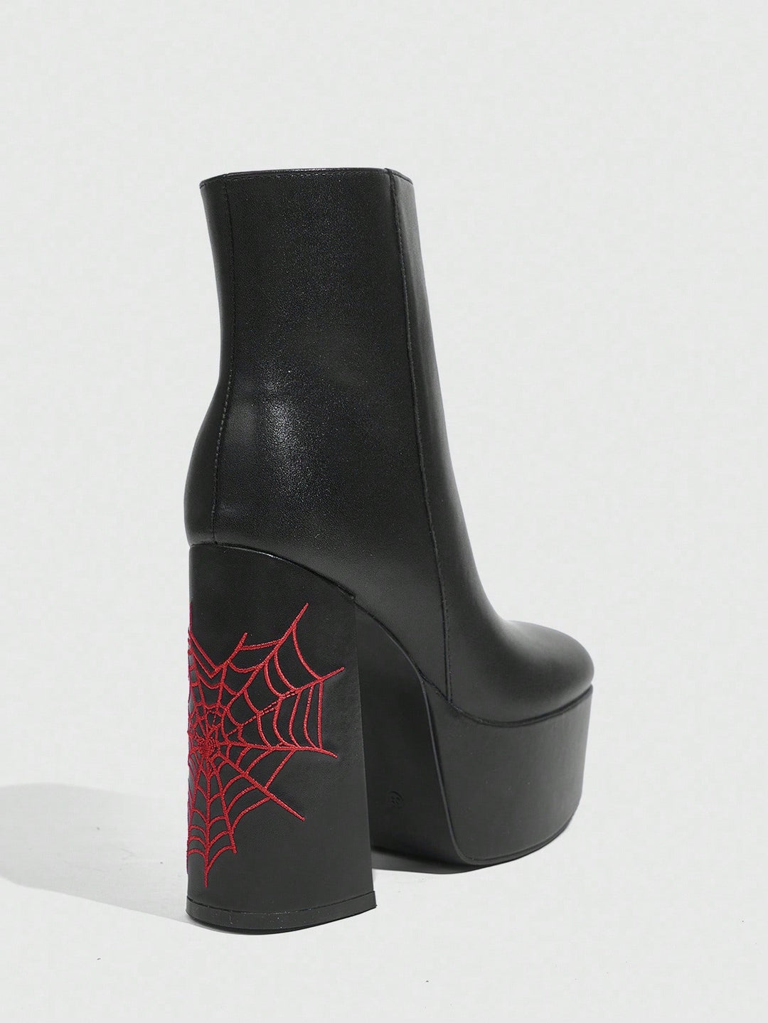 Botine cu toc SHEIN, negru