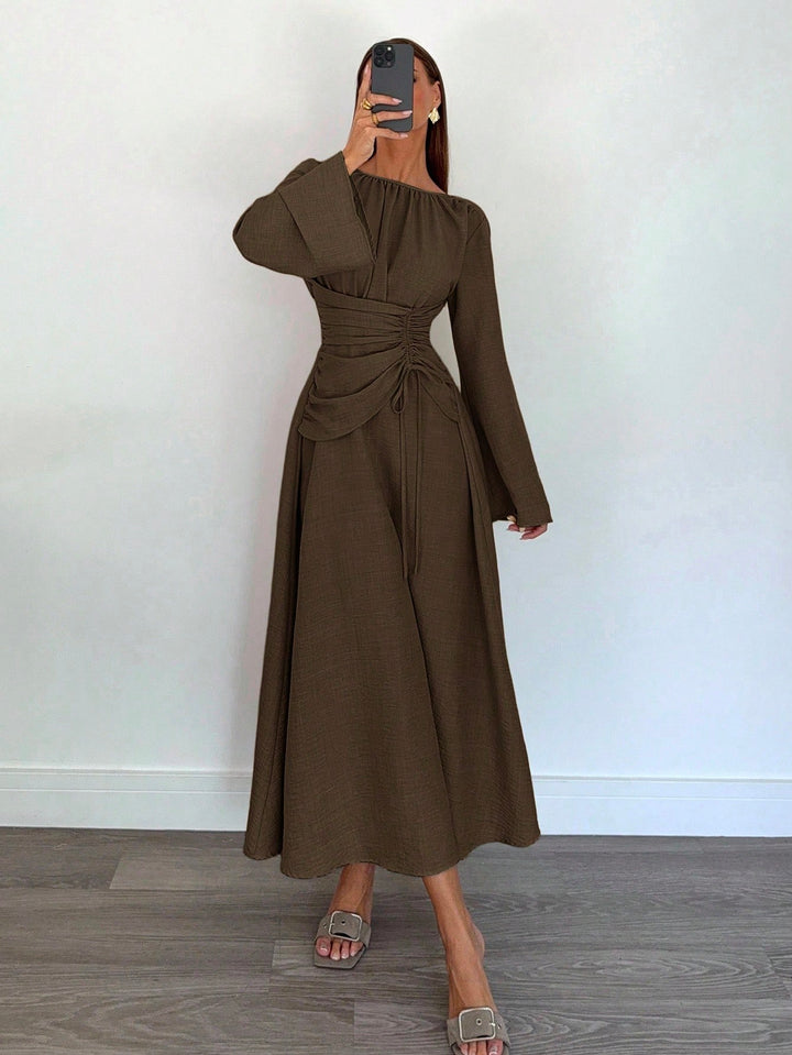 Rochie maxi SHEIN, maro