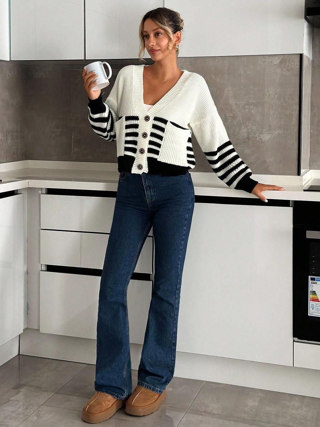 Cardigan SHEIN, negru