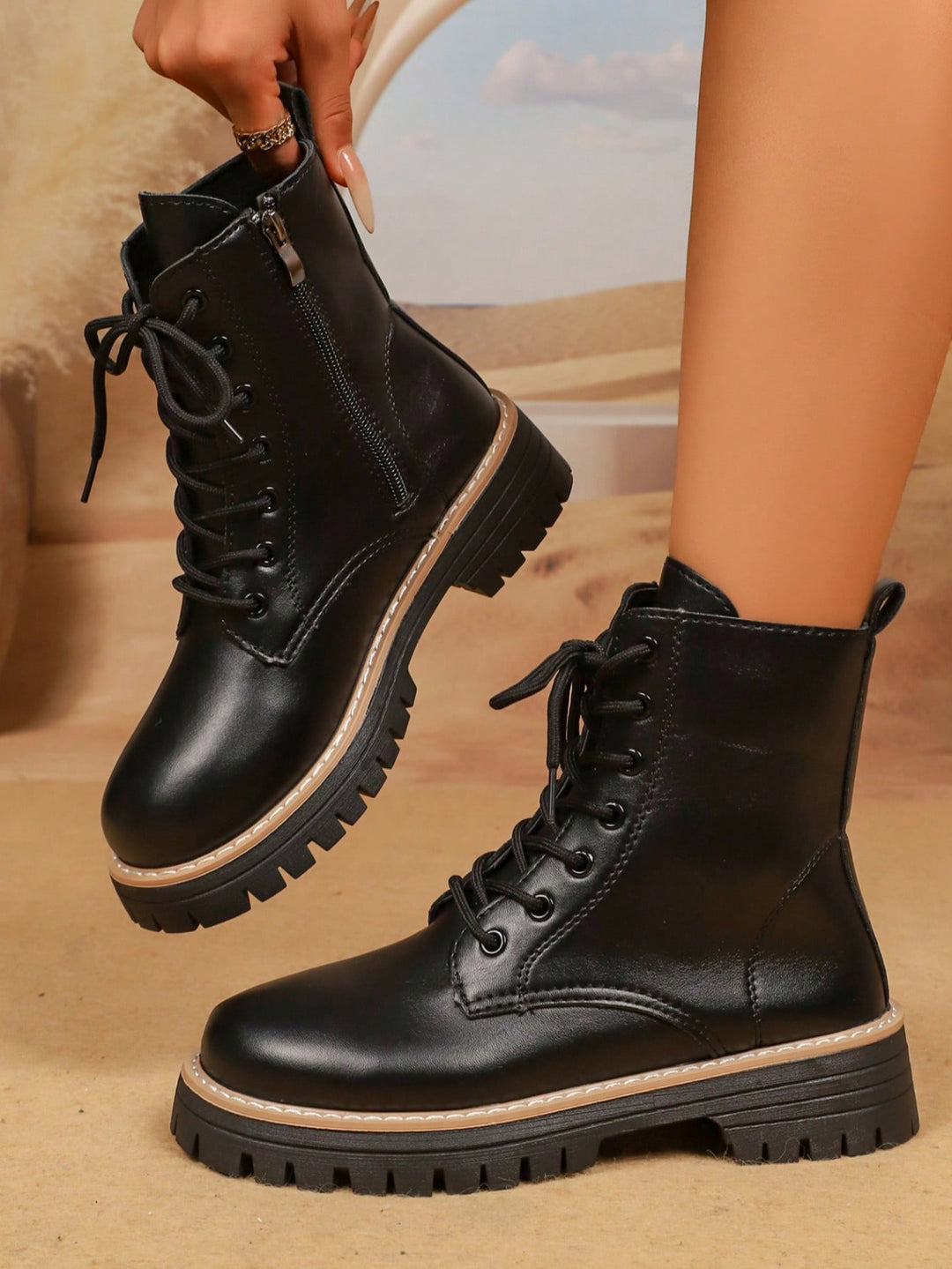 Cizme SHEIN, negru