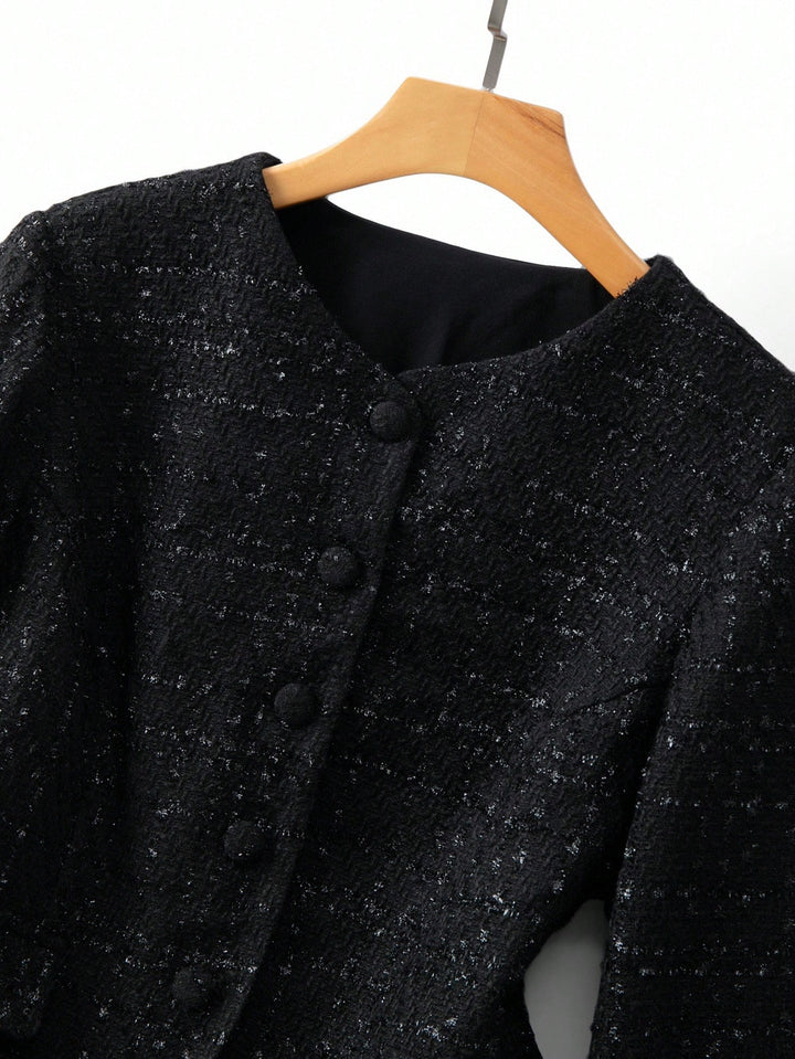 Sacou SHEIN, negru