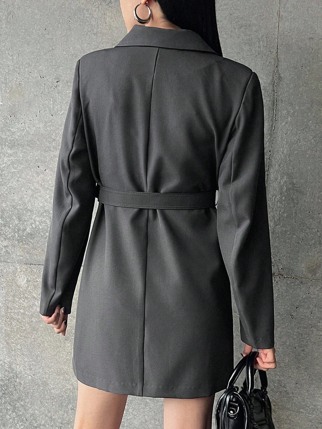 SHEIN szürke blézerruha