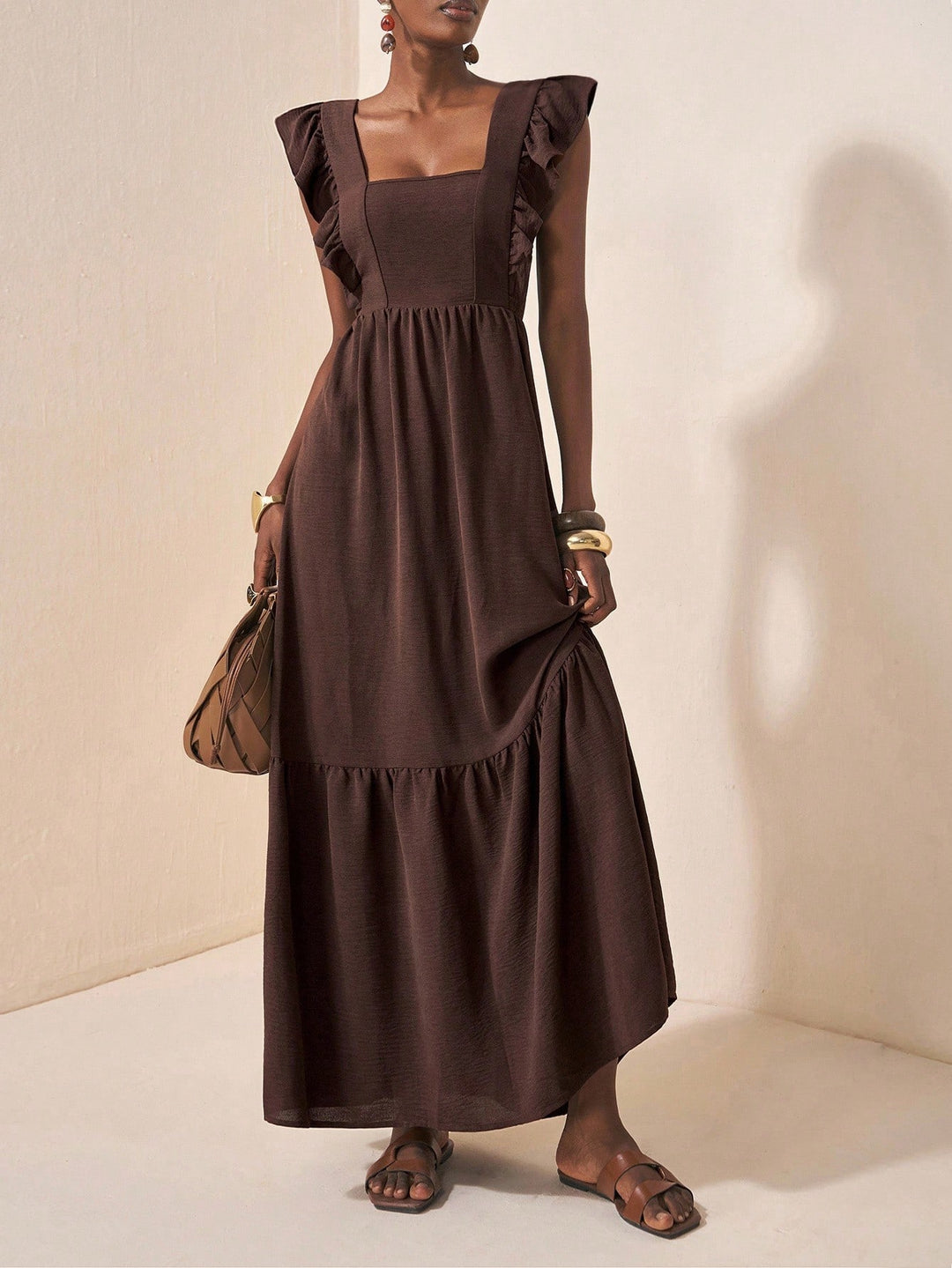 Rochie maxi Shein, maro