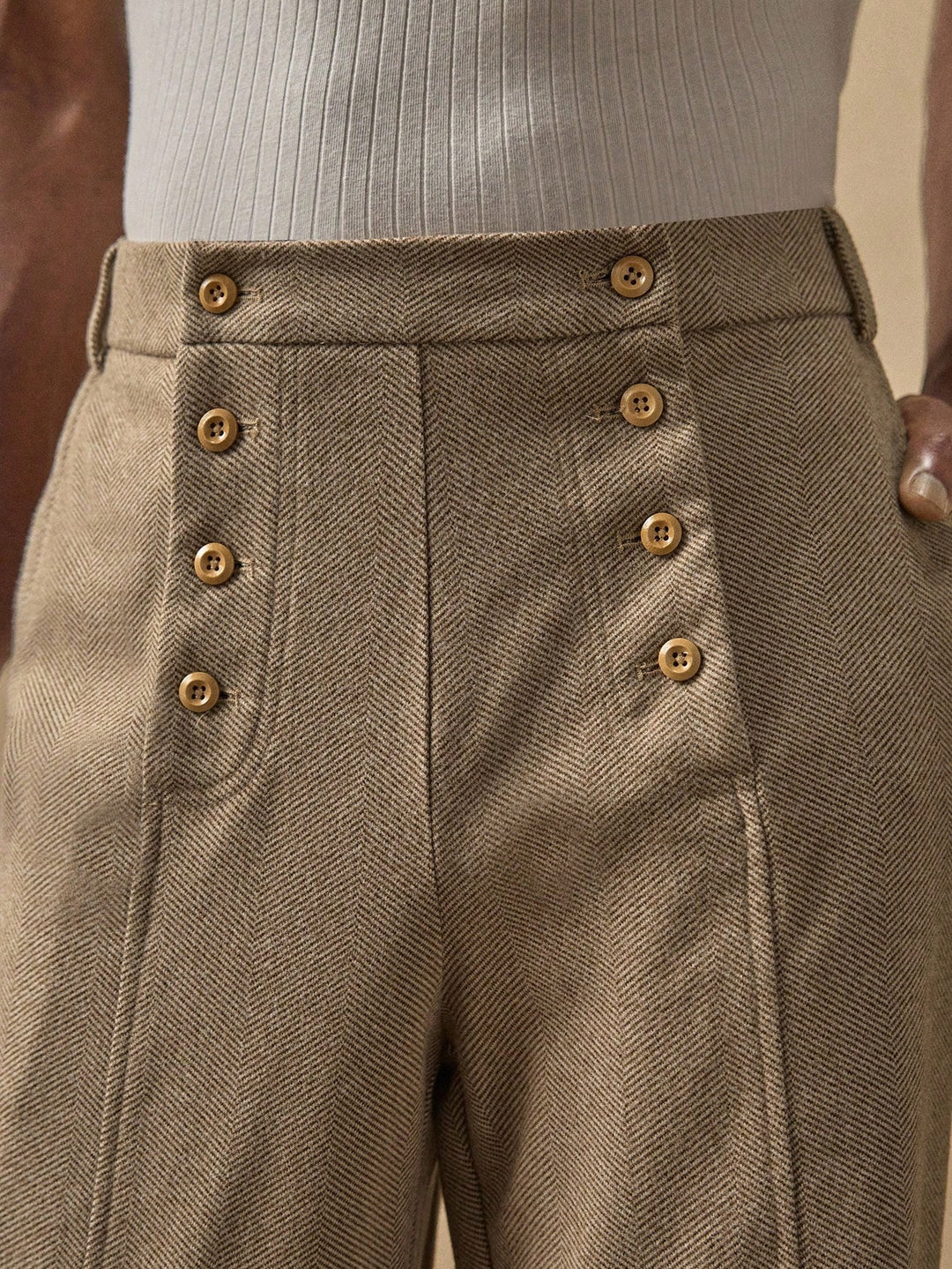 Pantalon SHEIN, kaki
