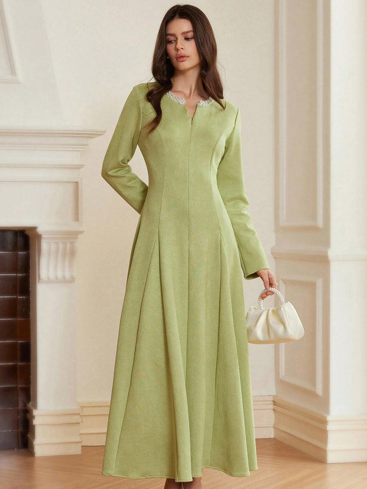 Rochie maxi SHEIN, verde