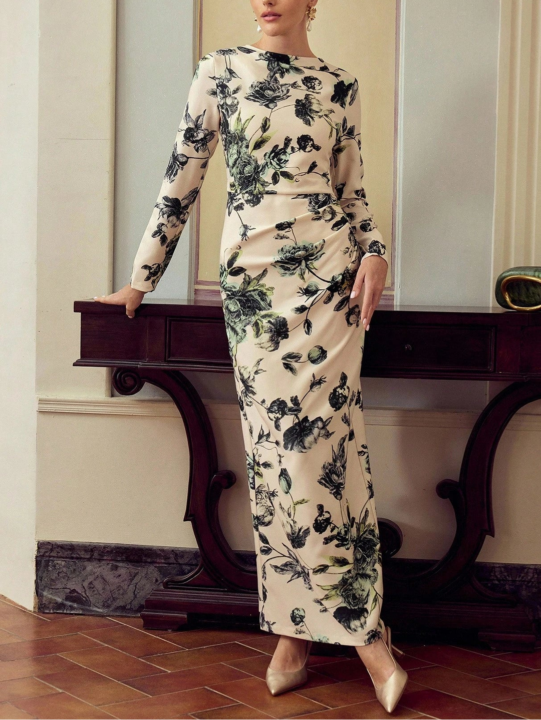 Rochie maxi Shein, mix culori.