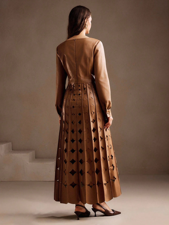 Rochie maxi SHEIN, kaki