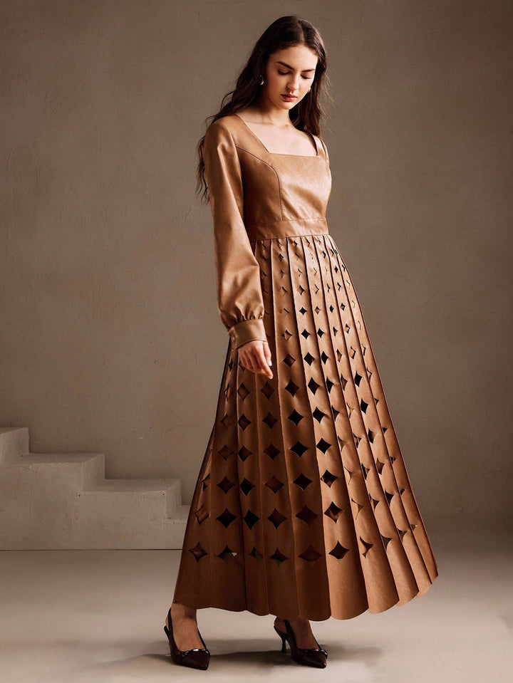 Rochie maxi SHEIN, kaki