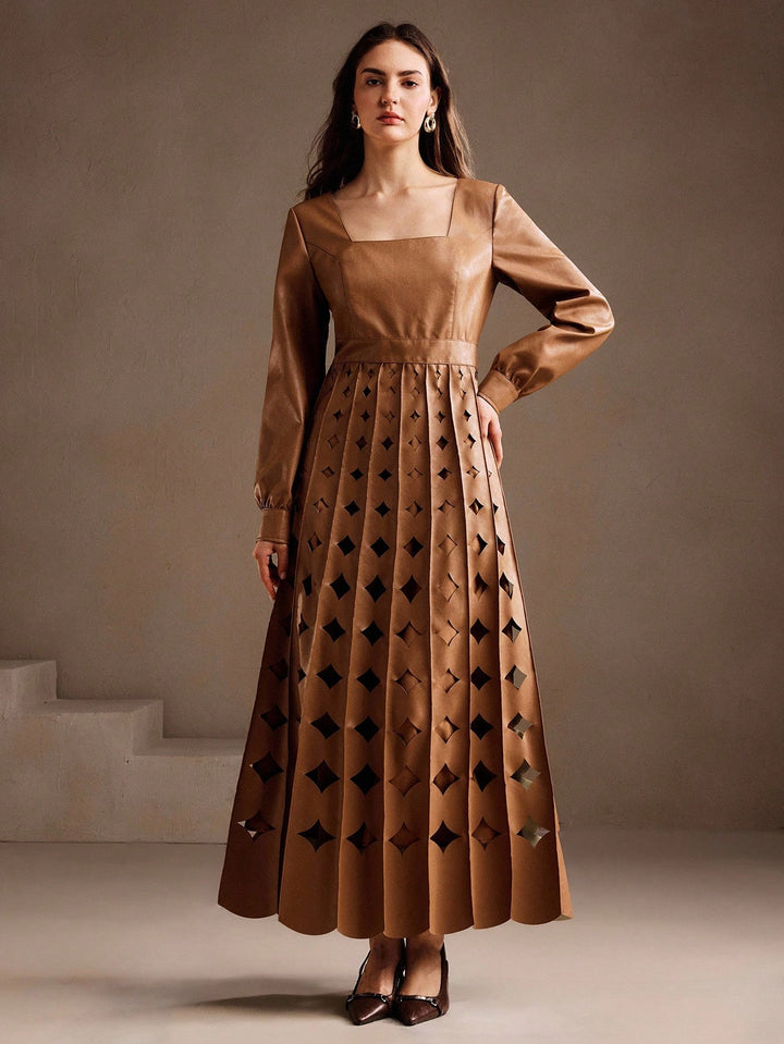 Rochie maxi SHEIN, kaki