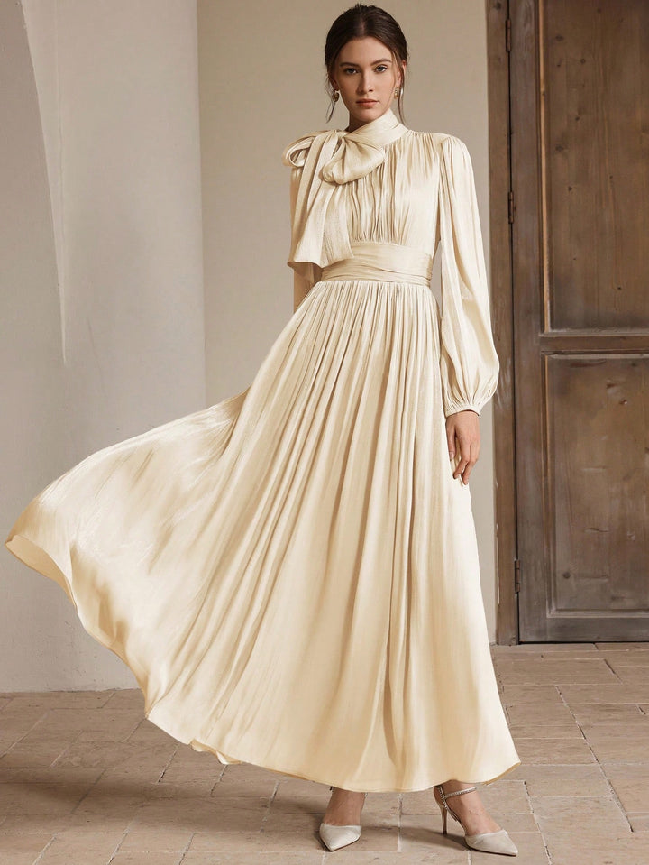 Rochie maxi SHEIN, bej
