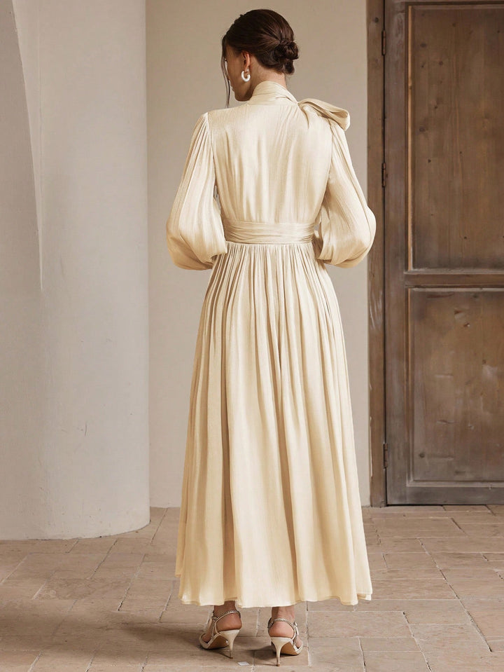 Rochie maxi SHEIN, bej