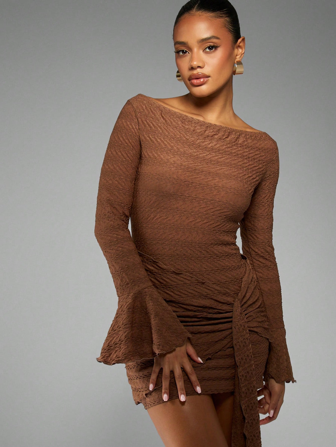 Rochie mini SHEIN, maro