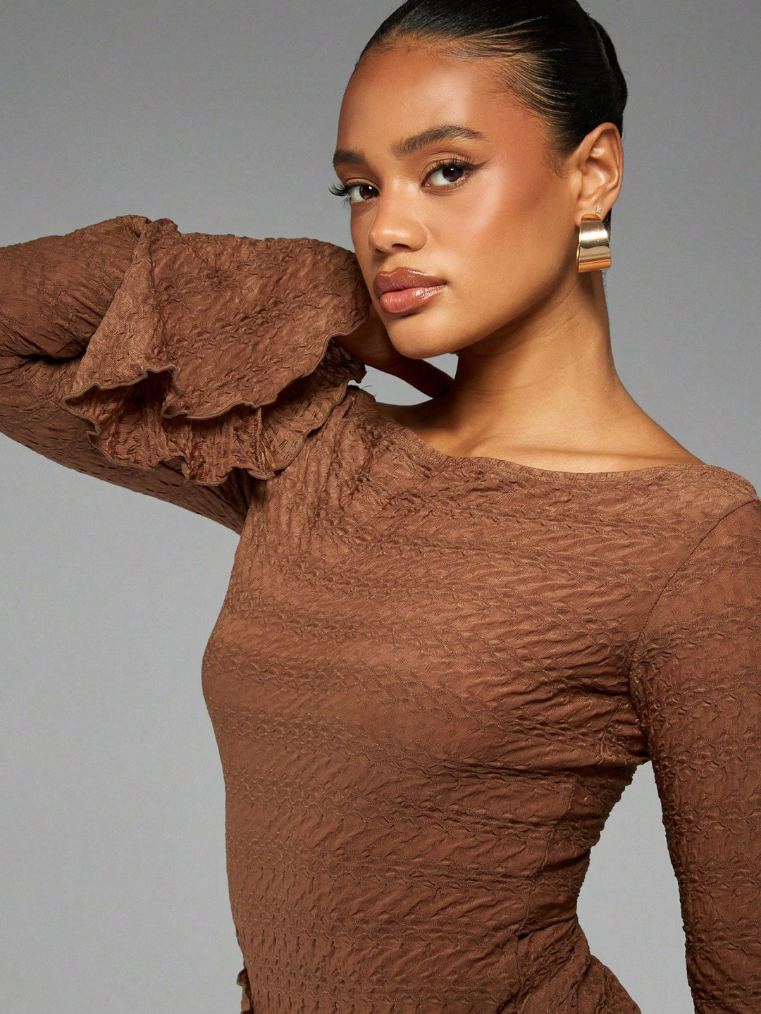 Rochie mini SHEIN, maro