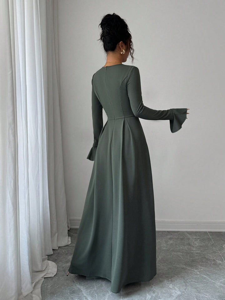 SHEIN maxi ruha, khaki