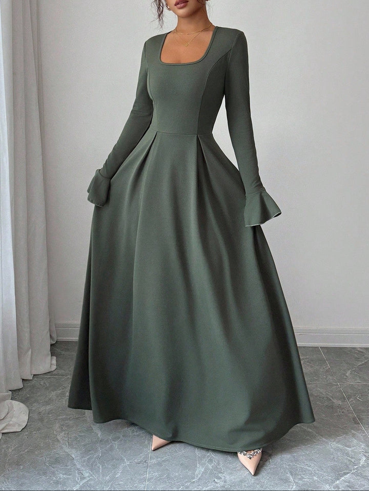 SHEIN maxi ruha, khaki