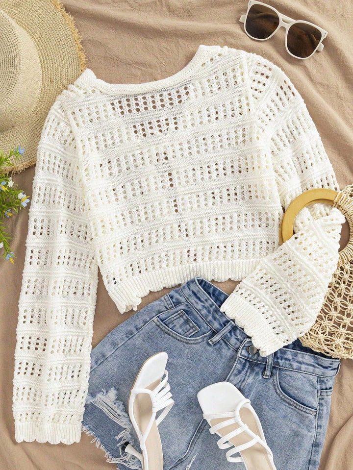 Cardigan SHEIN, alb