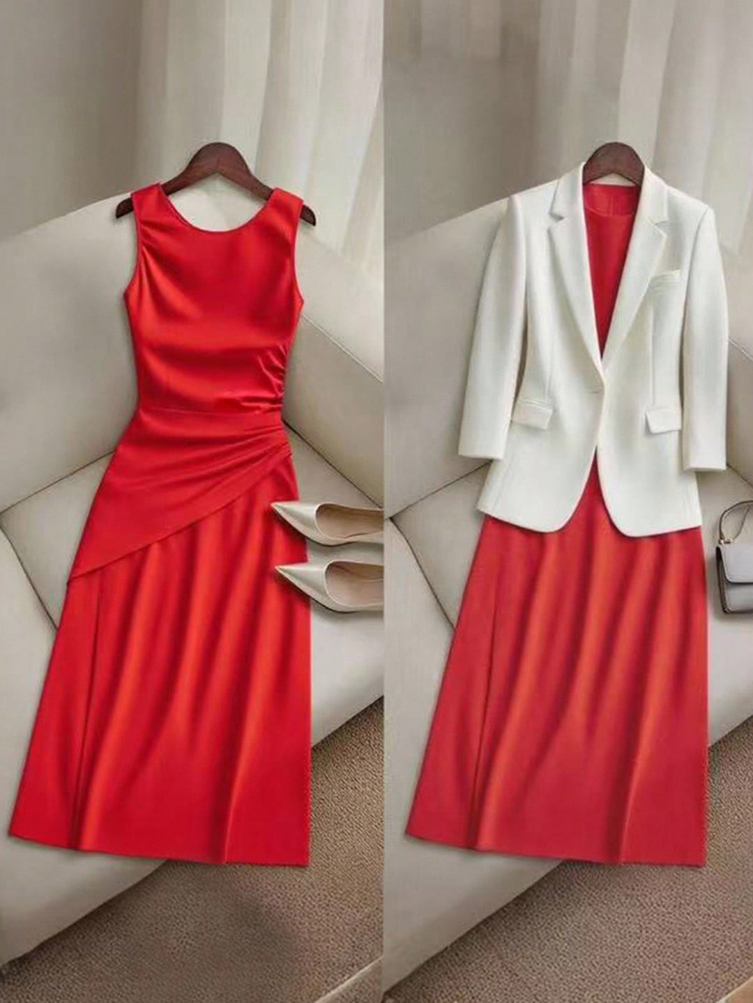 Rochie maxi SHEIN, roșu