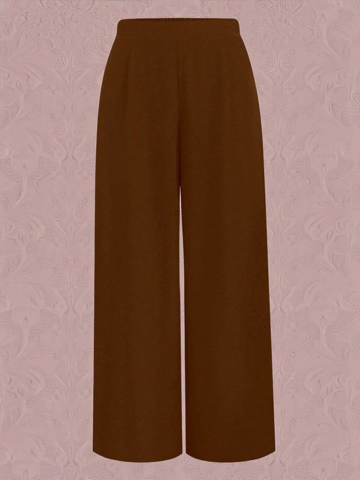 Pantaloni SHEIN, maro