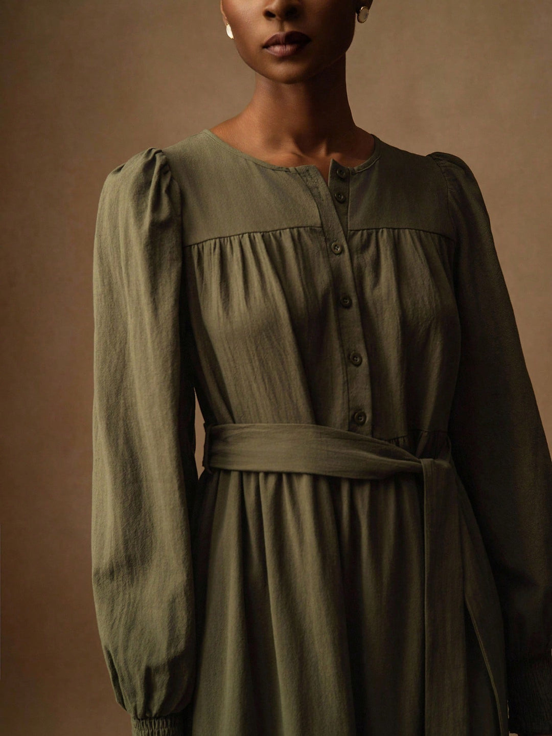 SHEIN maxi ruha, khaki