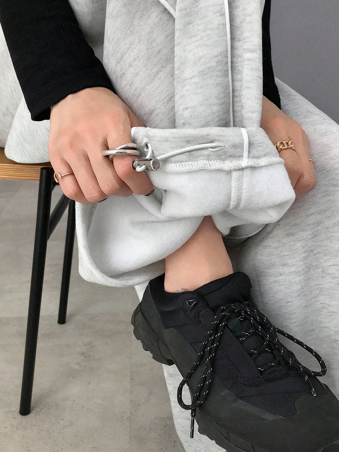 Pantaloni SHEIN, gri