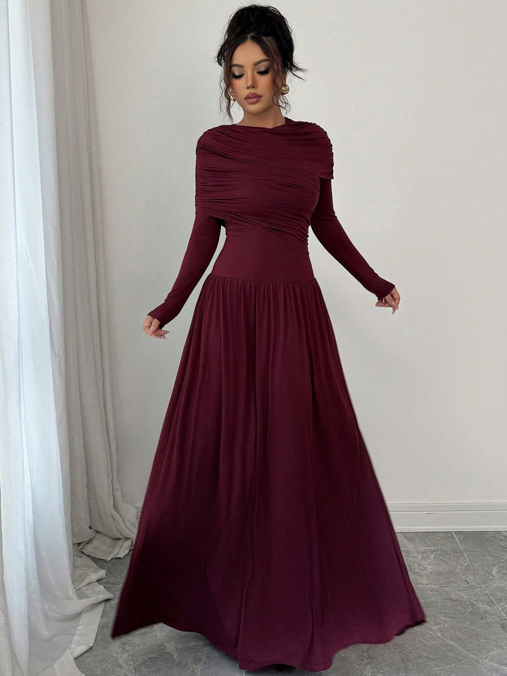 Rochie maxi SHEIN, vișiniu