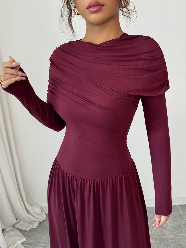 Rochie maxi SHEIN, vișiniu