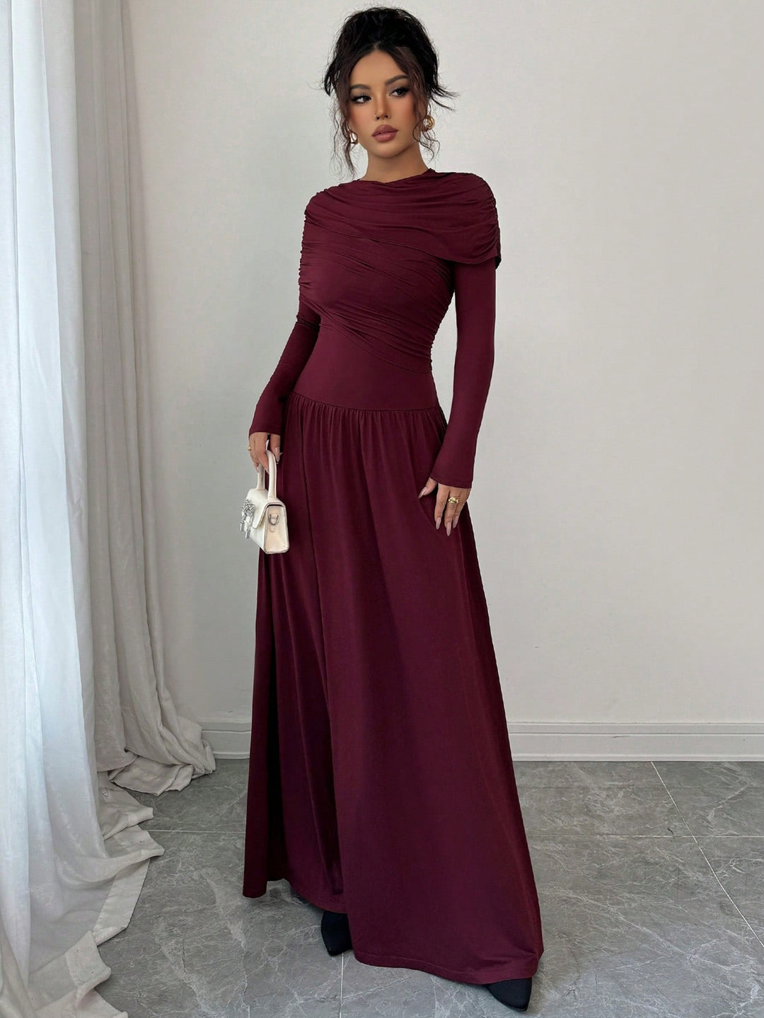 Rochie maxi SHEIN, vișiniu