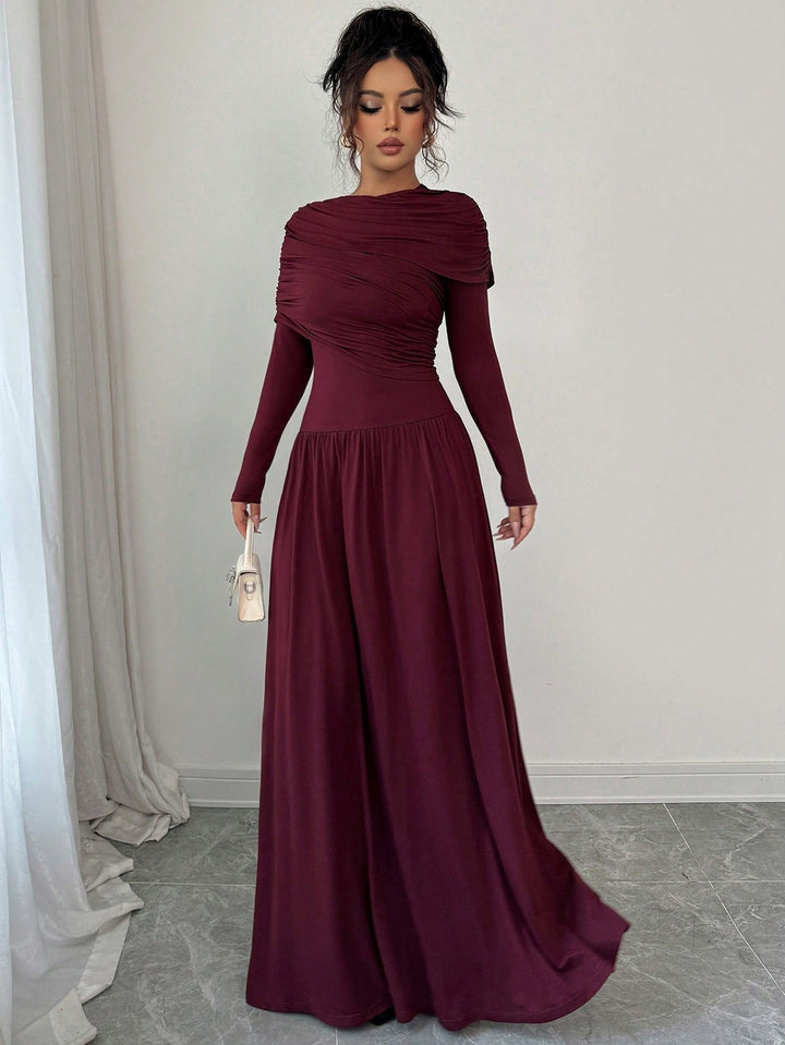 Rochie maxi SHEIN, vișiniu