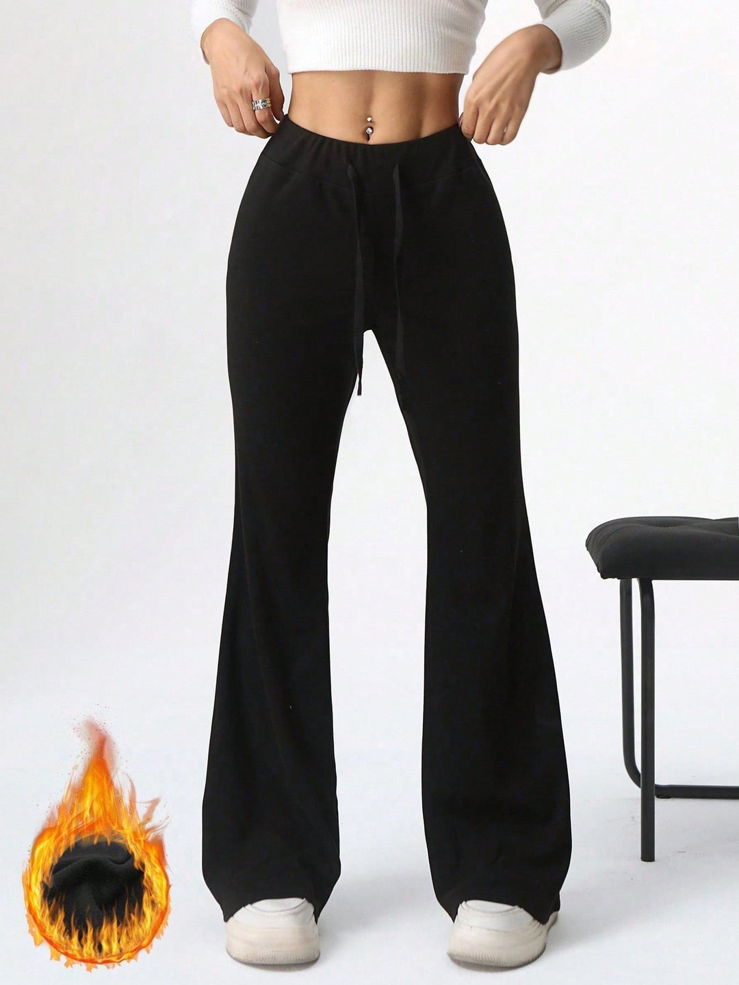 Pantaloni SHEIN, negru