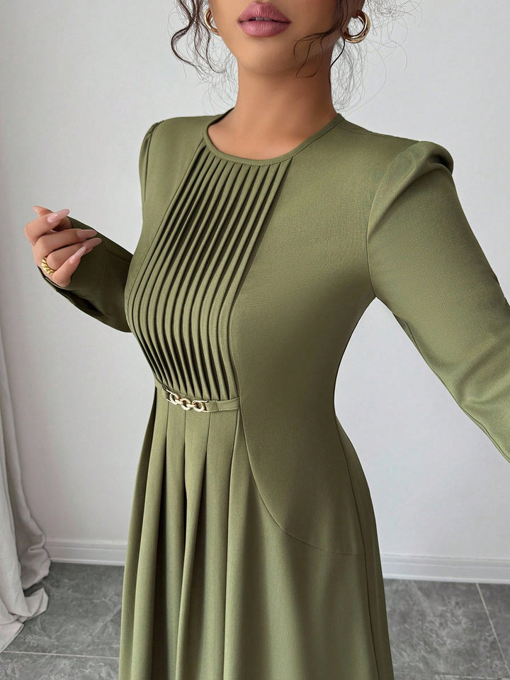 Rochie maxi SHEIN, kaki