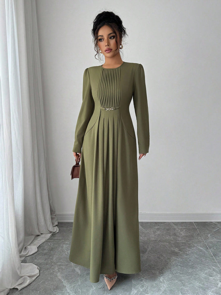 Rochie maxi SHEIN, kaki