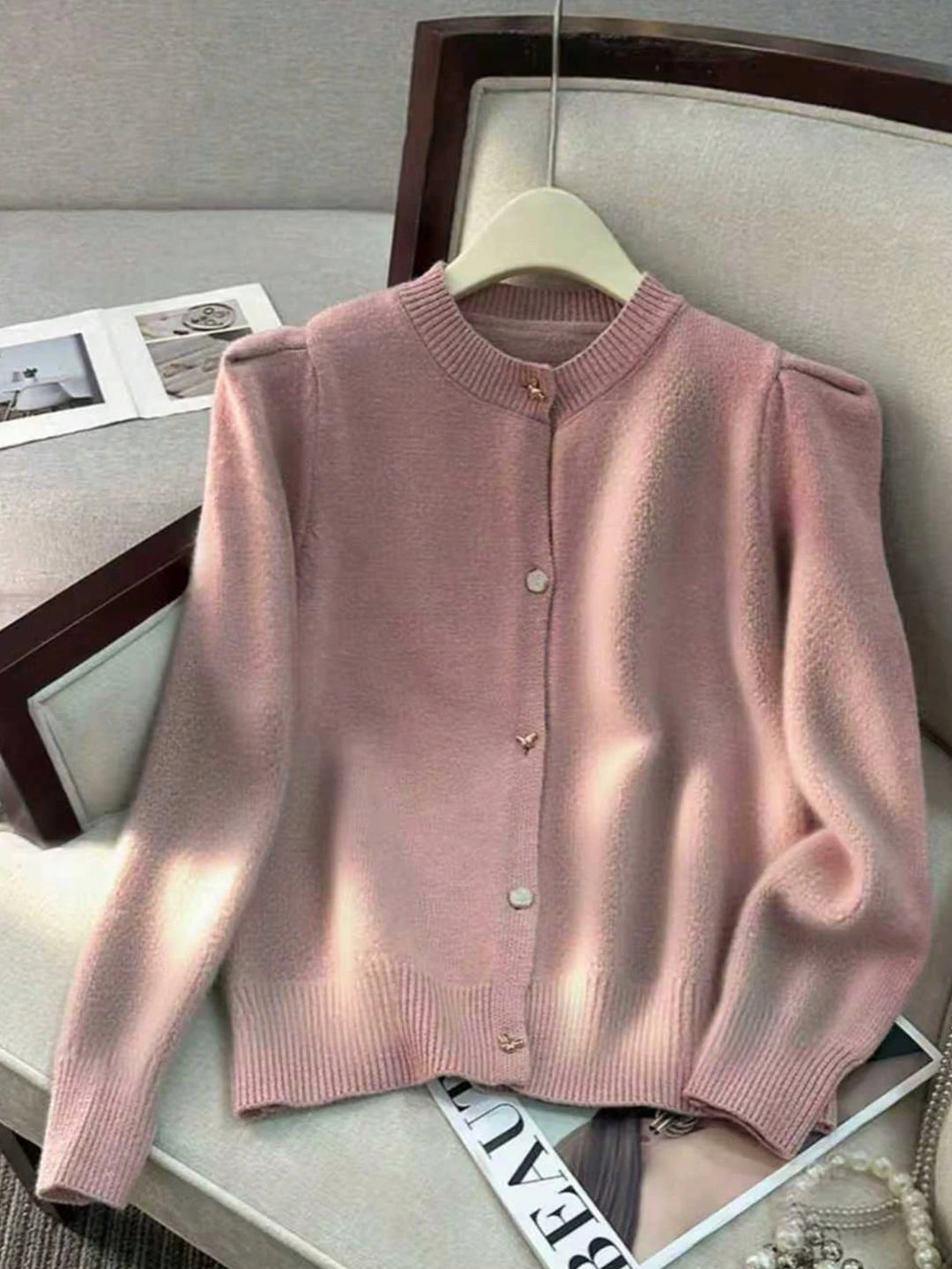 Kardigán SHEIN, rózsaszín