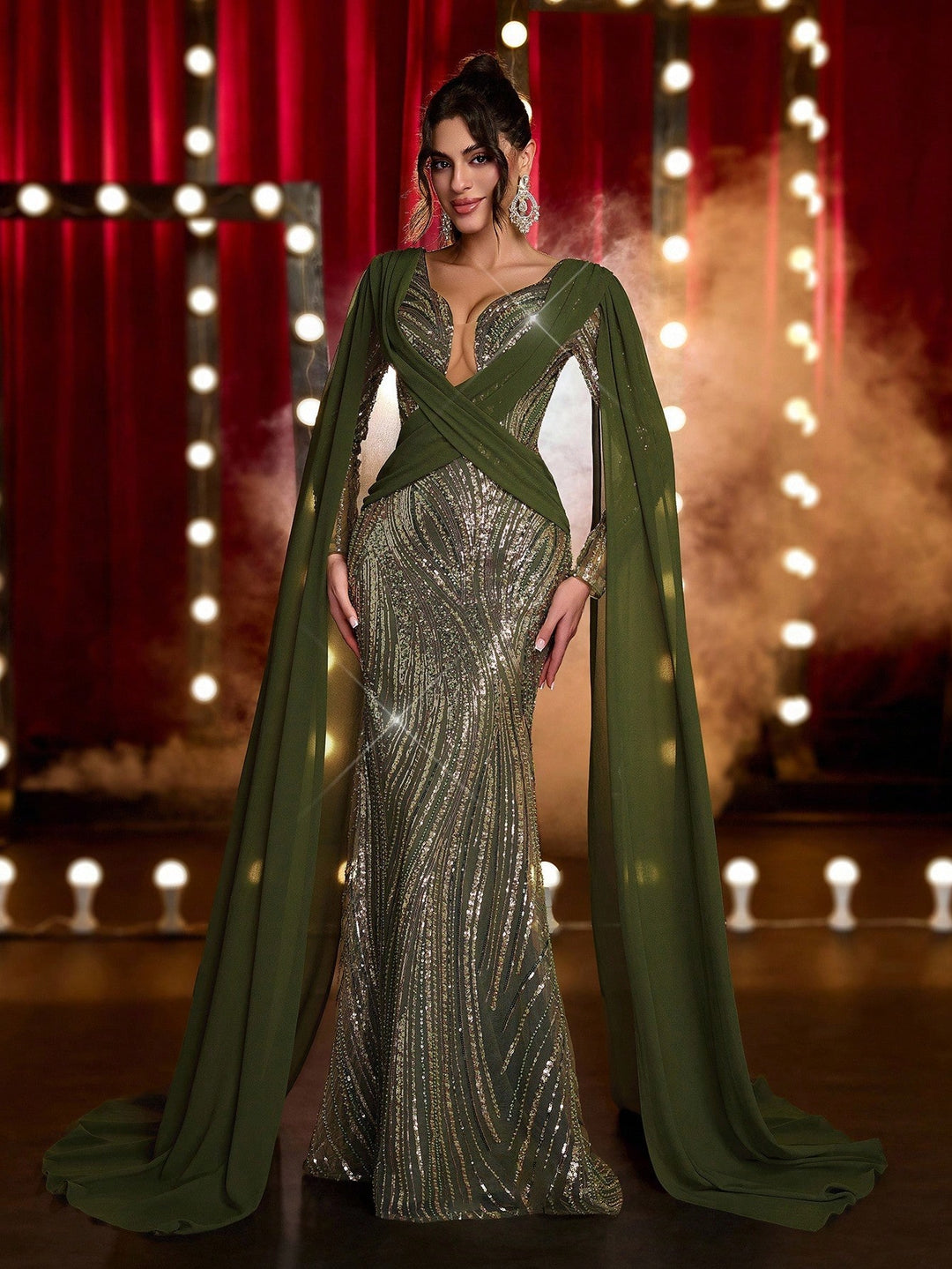 Rochie SHEIN, kaki