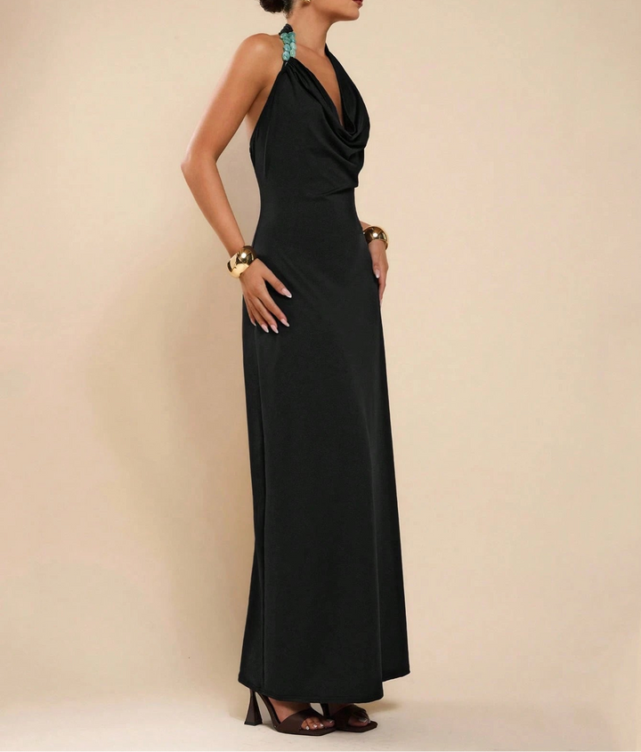 SHEIN maxi ruha, fekete