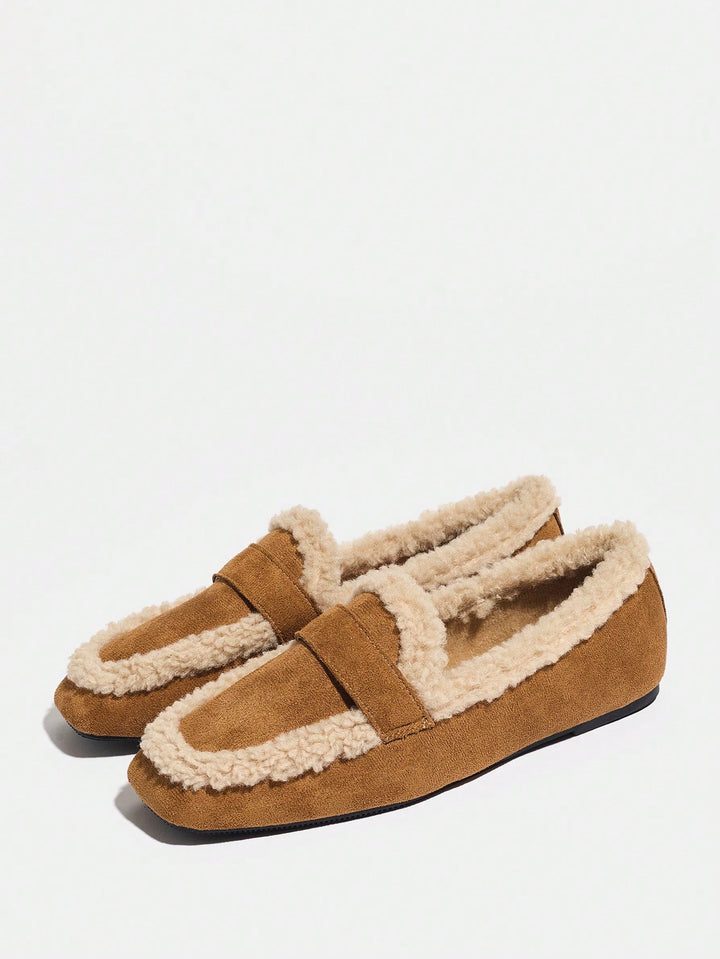 Mocasini SHEIN, maro