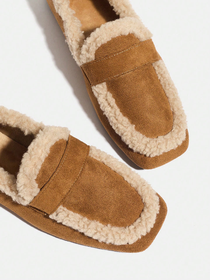Mocasini SHEIN, maro