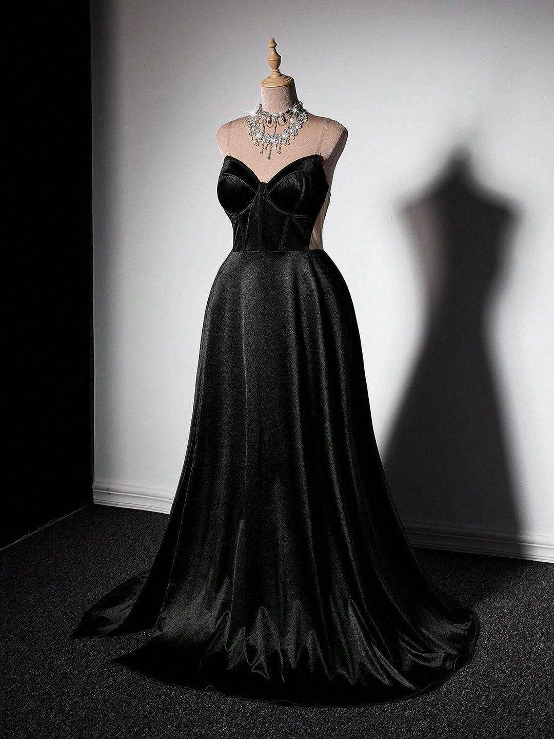 SHEIN Maxi ruha, fekete
