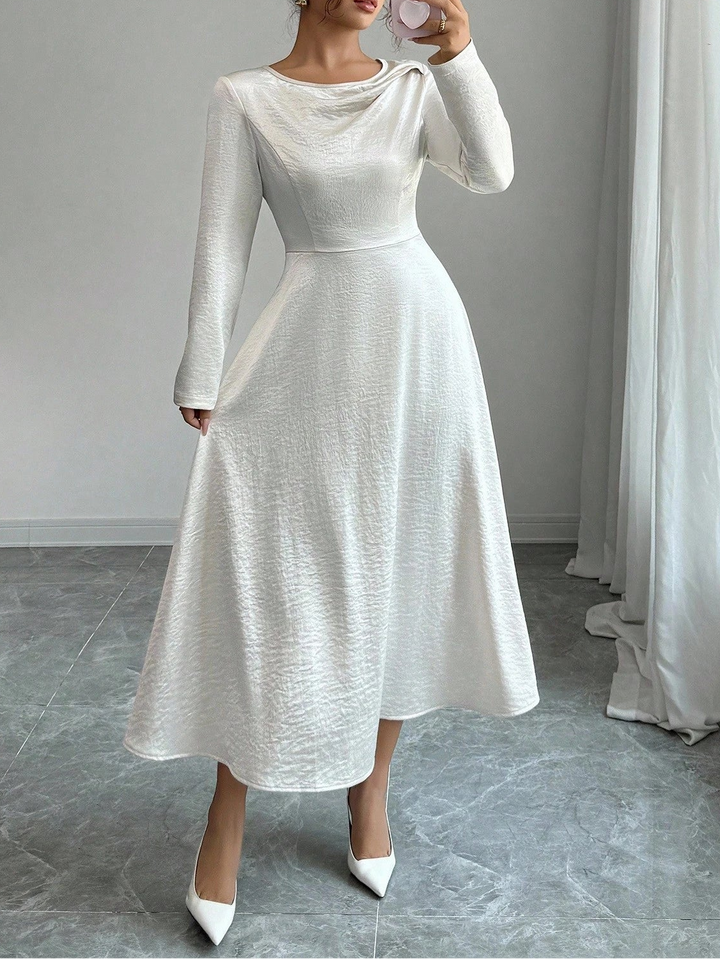 Rochie midi Shein, crem