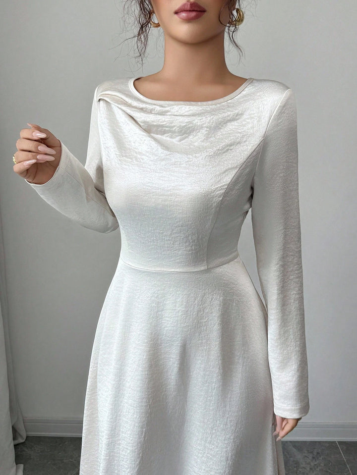 Rochie midi Shein, crem