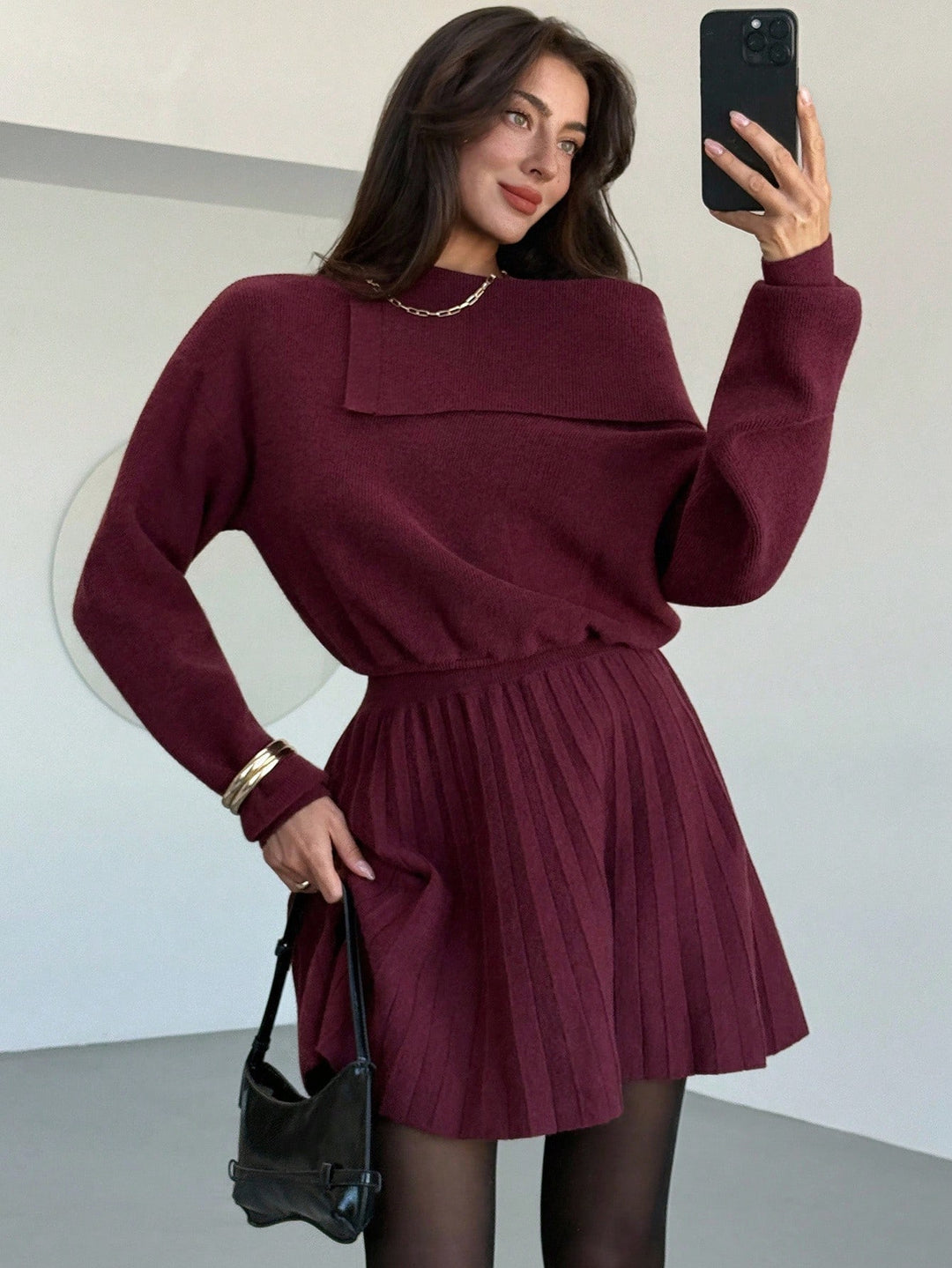 Rochie SHEIN, vișiniu